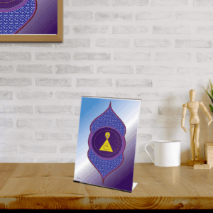 Display de Mesa em Acrílico com Arte Neural